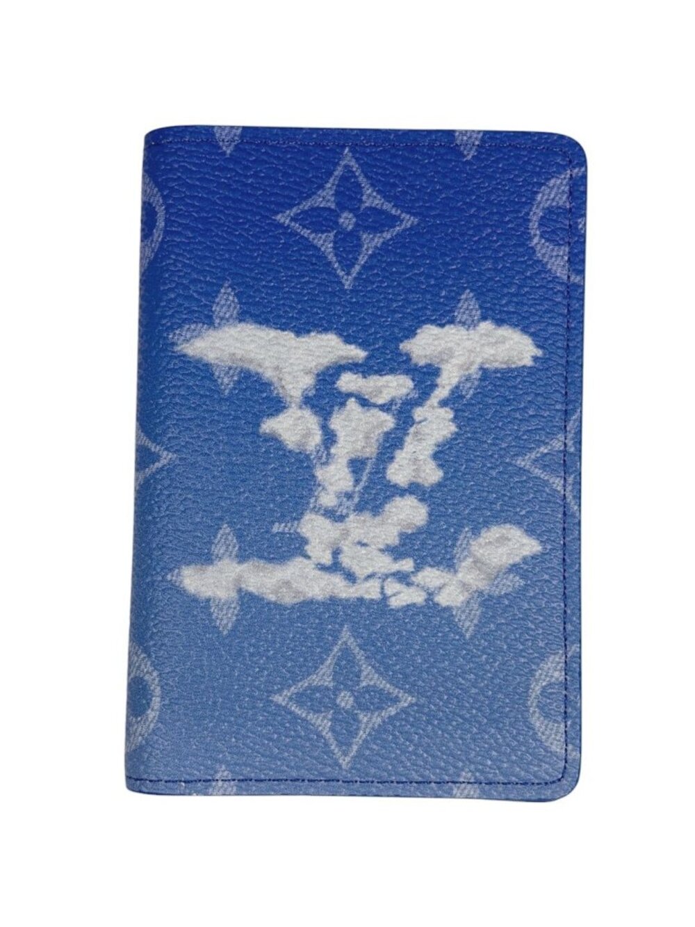 Louis Vuitton Pocket Organizer Card Case Monogram Clouds Blue